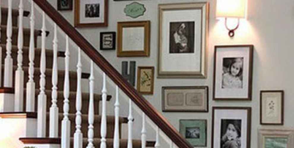 decorar pared con fotos