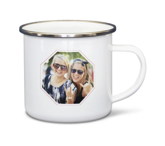 Cadeau pour photographe : mug émaillé personnalisé