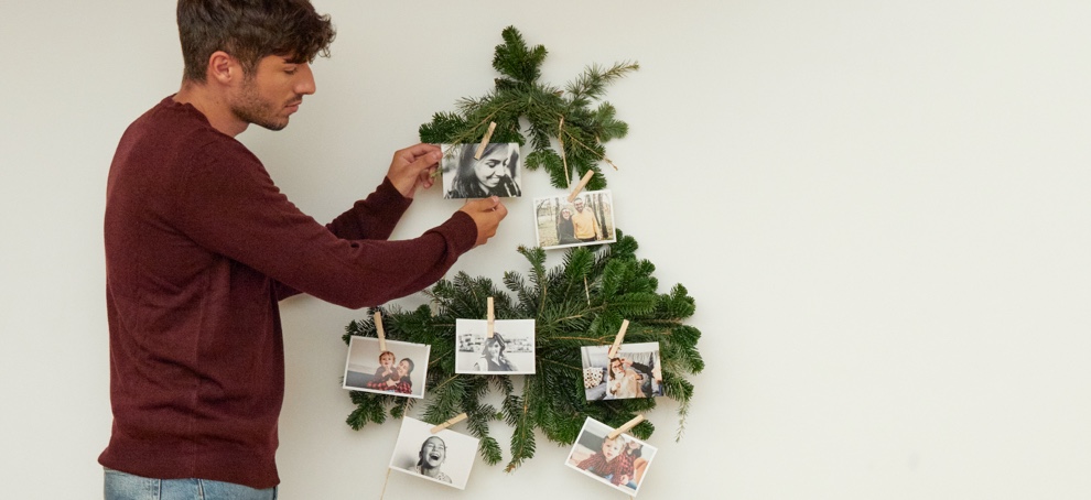 arbol navidad con fotos