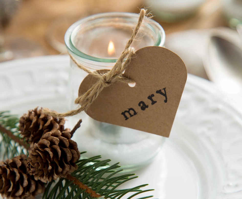 personalizar la mesa de navidad