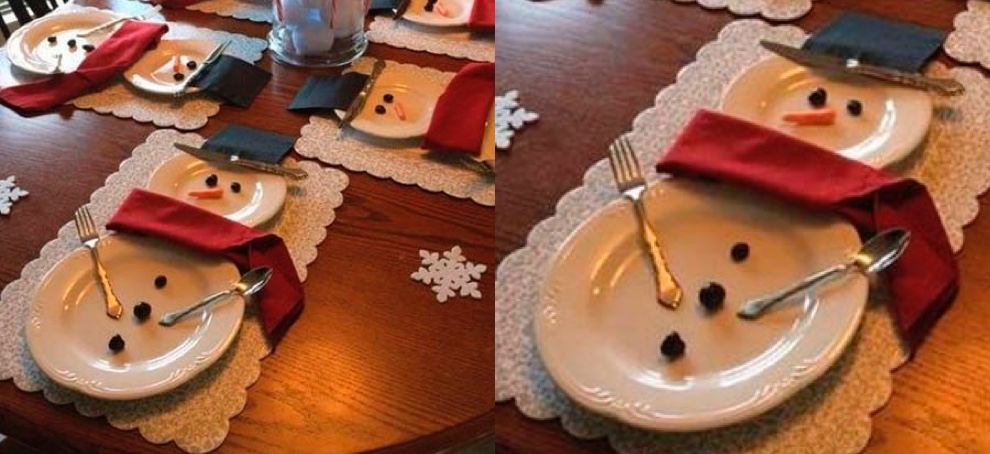 mesa de navidad personalizada
